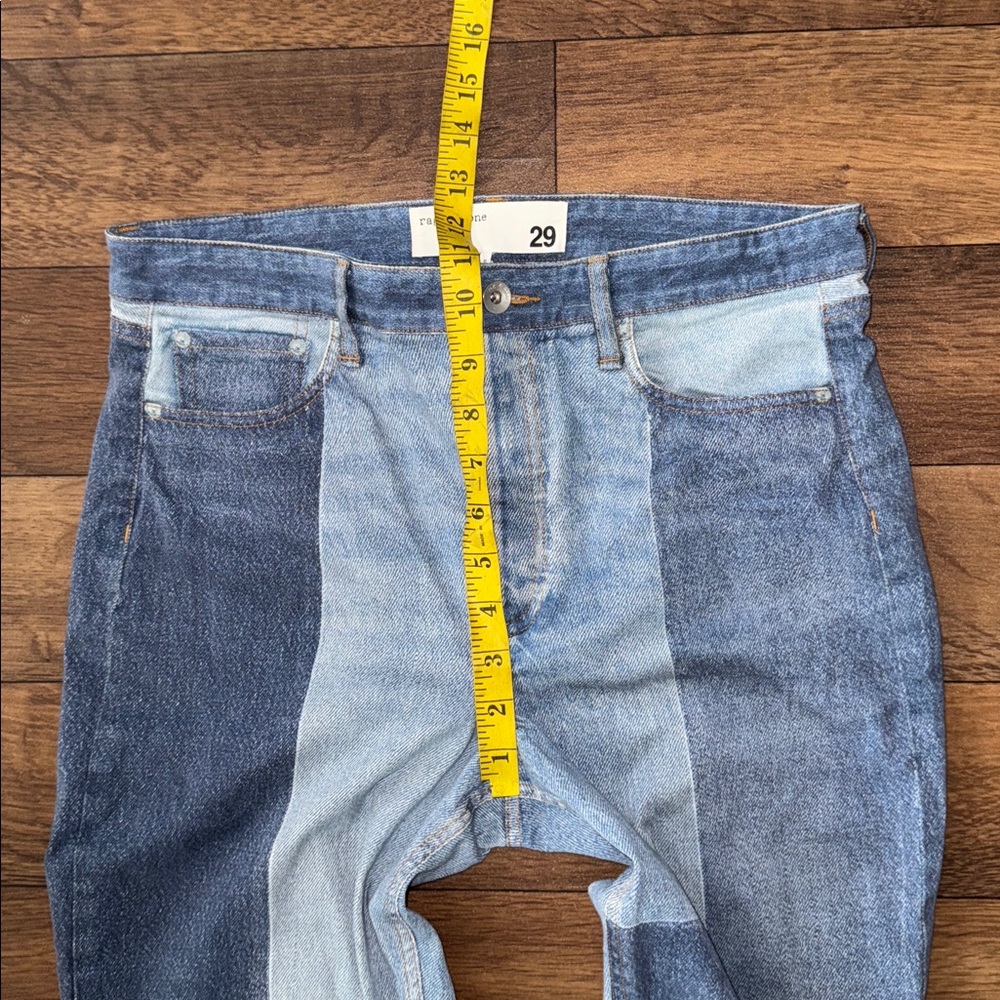 Rag & Bone Multi-Blue Patchwork Jeans - image 14